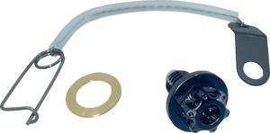 PSR Magnetic Drain Plug - M8 x 1.50 x 17 mm - Black 00-01943-22 - Main Product View