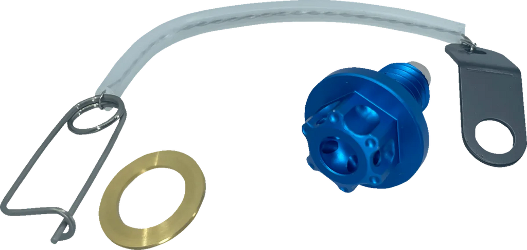 PSR Magnetic Drain Plug - M8 x 1.50 x 17 mm - Blue 00-01943-25 - Main Product View