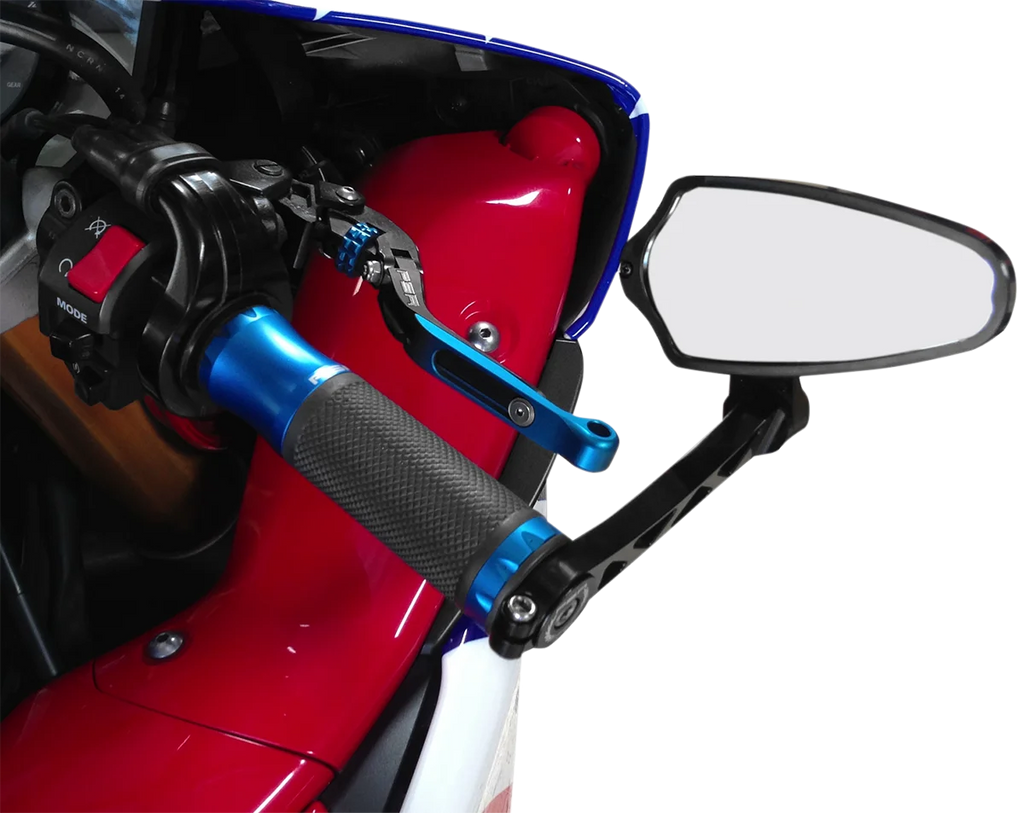 PSR Mirror - Felipe - Classic/Bar-End - Side View - Polygon - Black 00-00211-22 - Side View
