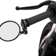 Load image into Gallery viewer, PSR Mirror - Giorgio/Fixed Mount - Side View/Bar-End - Round - Black 00-00201-22 - Back View