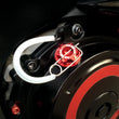 Load image into Gallery viewer, PSR Oil Cap Kit - Red - M20 x 2.5 - Ducati/Honda/Husqvarna/Kawasaki/Suzuki/Triumph/Yamaha 00-01311-24 - Side View