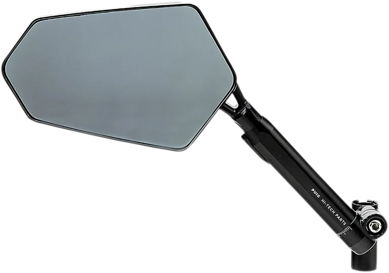 PUIG Mirror - Explorer - Side View - Left - Diamond - Black 014NN - Side View