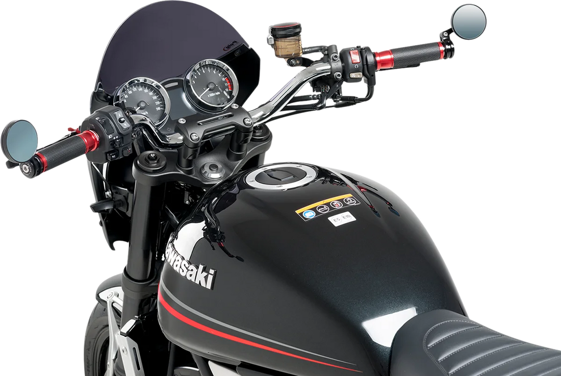 PUIG Mirror - Tracker - Rear View - Round - Black 9506N - Back View