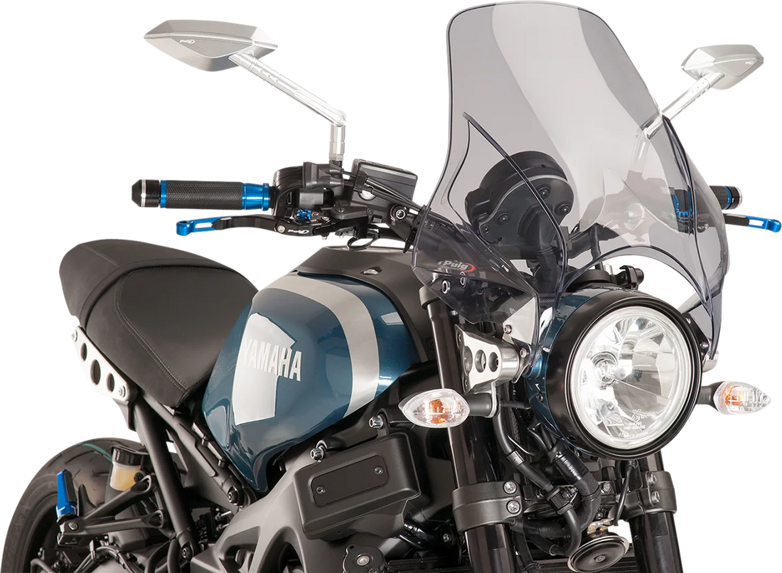 PUIG Modelo Windscreen - 15-3/8" - Smoke 4620H - Side View