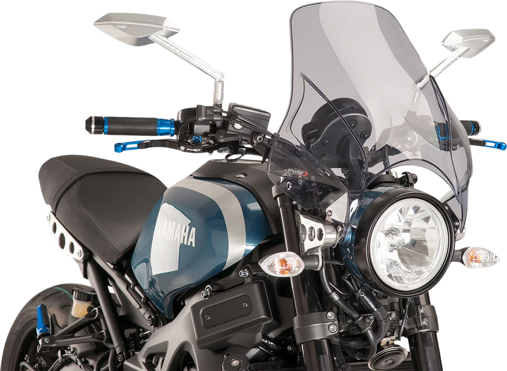 PUIG Modelo Windscreen - 15-3/8" - Smoke 4620H - Side View