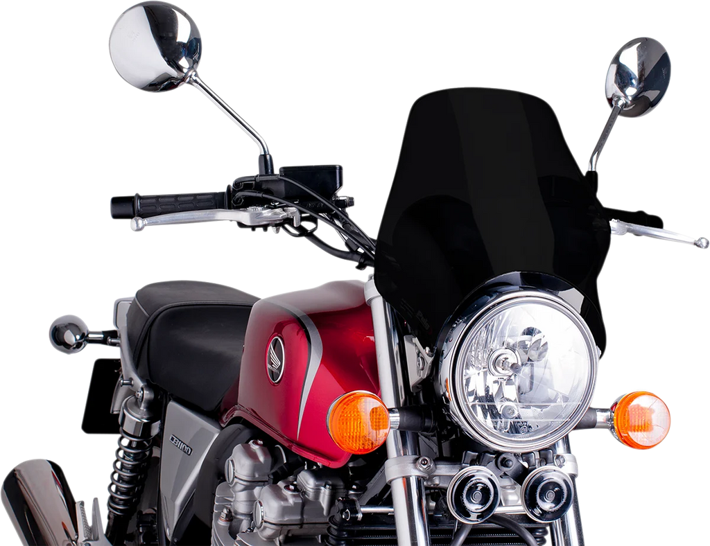 PUIG Naked Windshield - Black 0869N - Main Product View