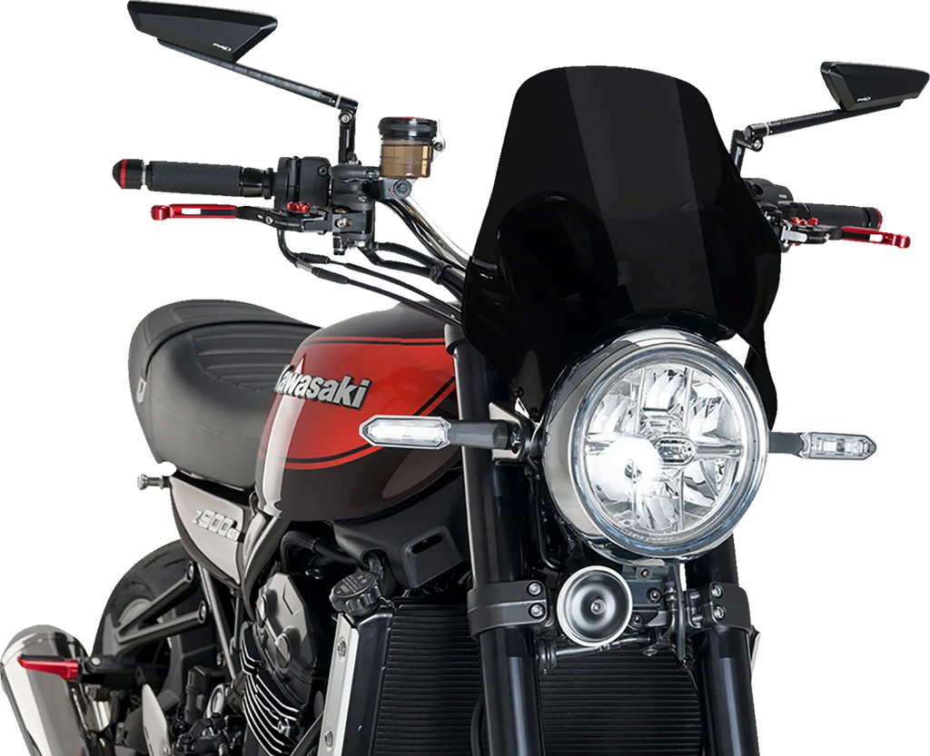 PUIG Naked Windshield - Dark Smoke - Z900RS/SE 21347F - Main Product View
