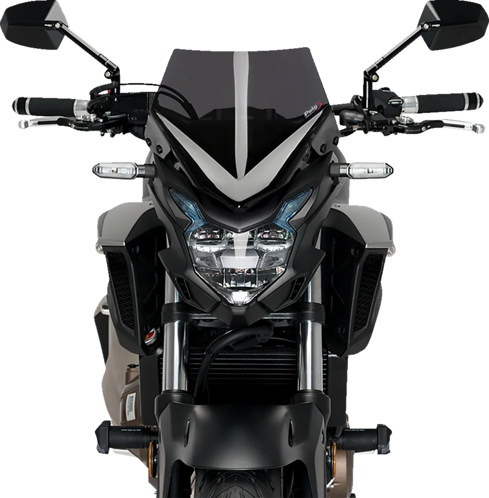 PUIG New Generation Sport Windshield - Dark Smoke - CB500F 21412F - Main Product View