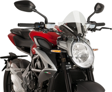 Load image into Gallery viewer, PUIG New Generation Windscreen - 10-1/2" - Black - Brutale 800 9011W - Main Product View