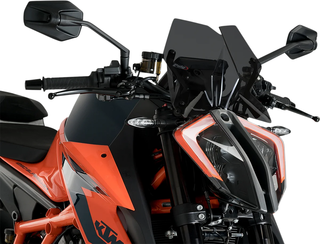 PUIG New Generation Windscreen - 10-1/2" - Dark Smoke - 1290 Super Duke R 20425F - Main Product View