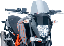 Load image into Gallery viewer, PUIG New Generation Windscreen - 10-1/2" - Smoke - KTM 690 6009H - Main Product View