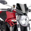 Load image into Gallery viewer, PUIG New Generation Windscreen - 10-5/8" - Black - Monster 1200 7013N - Main Product View