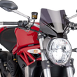 Load image into Gallery viewer, PUIG New Generation Windscreen - 10-5/8" - Dark Smoke - Monster 1200 7013F - Main Product View