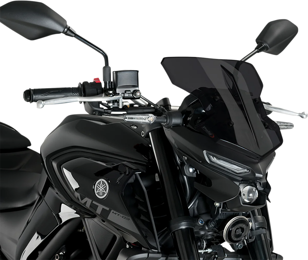 PUIG New Generation Windscreen - 11-3/4" - Dark Smoke - MT-03 20285F - Main Product View