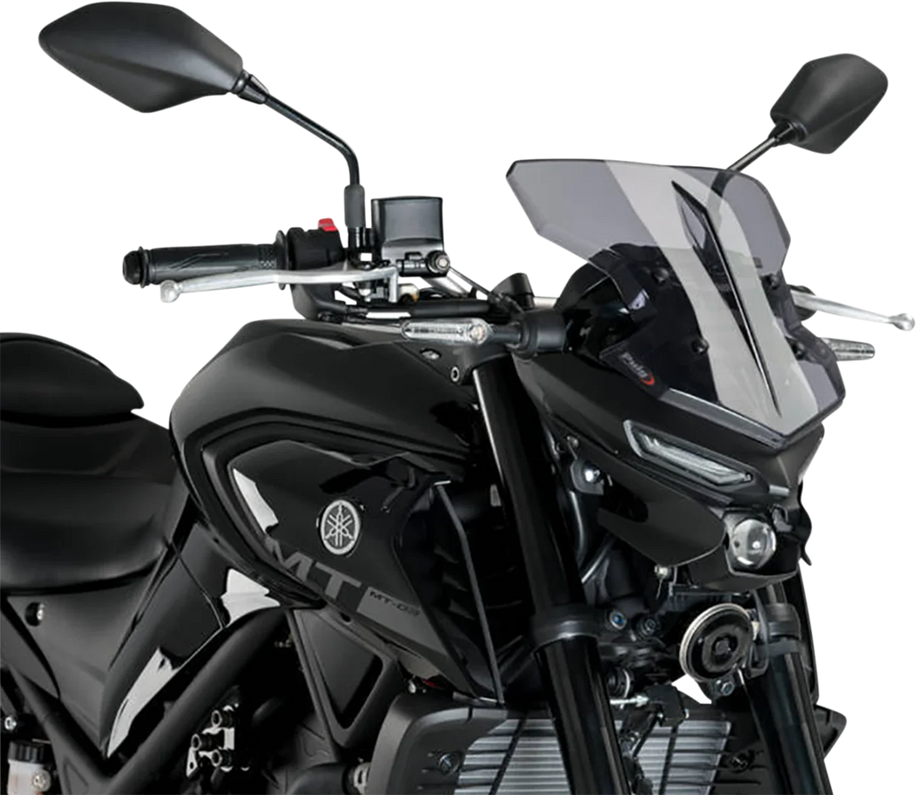 PUIG New Generation Windscreen - 11-3/4" - Smoke - MT-03 20285H - Main Product View