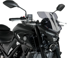 Load image into Gallery viewer, PUIG New Generation Windscreen - 11-3/4" - Smoke - MT-03 20285H - Main Product View