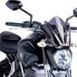 Load image into Gallery viewer, PUIG New Generation Windscreen - 11-5/8" - Dark Smoke - MT07 7015F - Main Product View