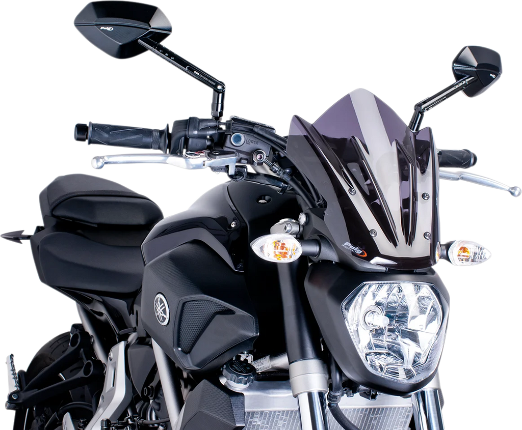 PUIG New Generation Windscreen - 11-5/8" - Dark Smoke - MT07 7015F - Main Product View