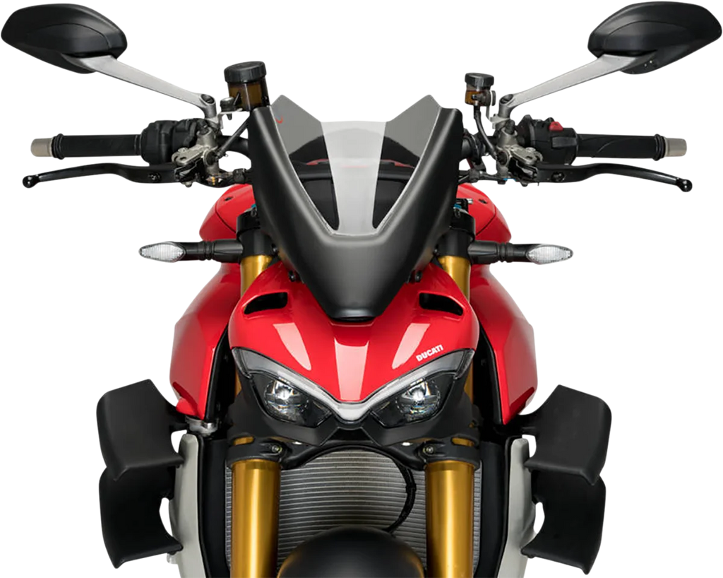PUIG New Generation Windscreen - 11" - Smoke - Ducati 20467H - Main Product View