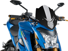 Load image into Gallery viewer, PUIG New Generation Windscreen - 12-1/2" - Black - GSXS1000 7653N - Main Product View