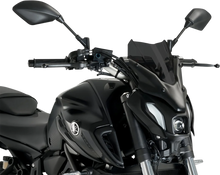 Load image into Gallery viewer, PUIG New Generation Windscreen - 12-1/2" - Dark Smoke - MT-07 20618F - Main Product View