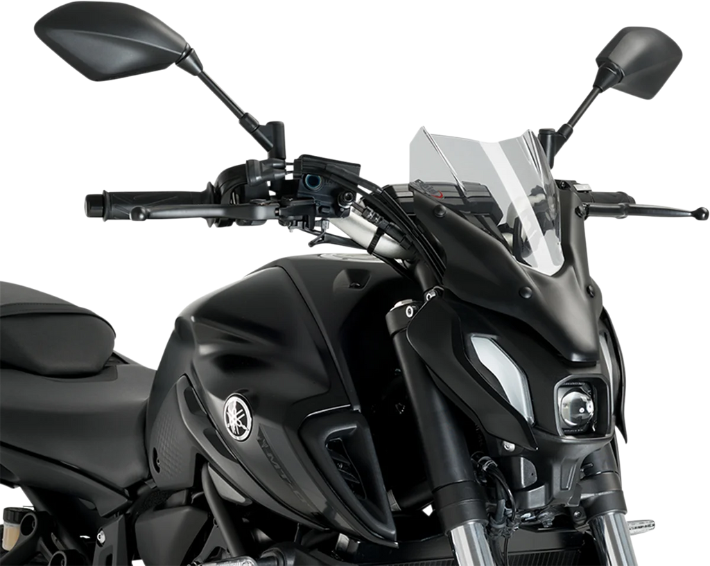 PUIG New Generation Windscreen - 12-1/2" - Smoke - MT-07 20618H - Main Product View
