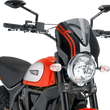 Load image into Gallery viewer, PUIG New Generation Windscreen - 12-1/4" - Smoke - Scrambler 7652H - Main Product View