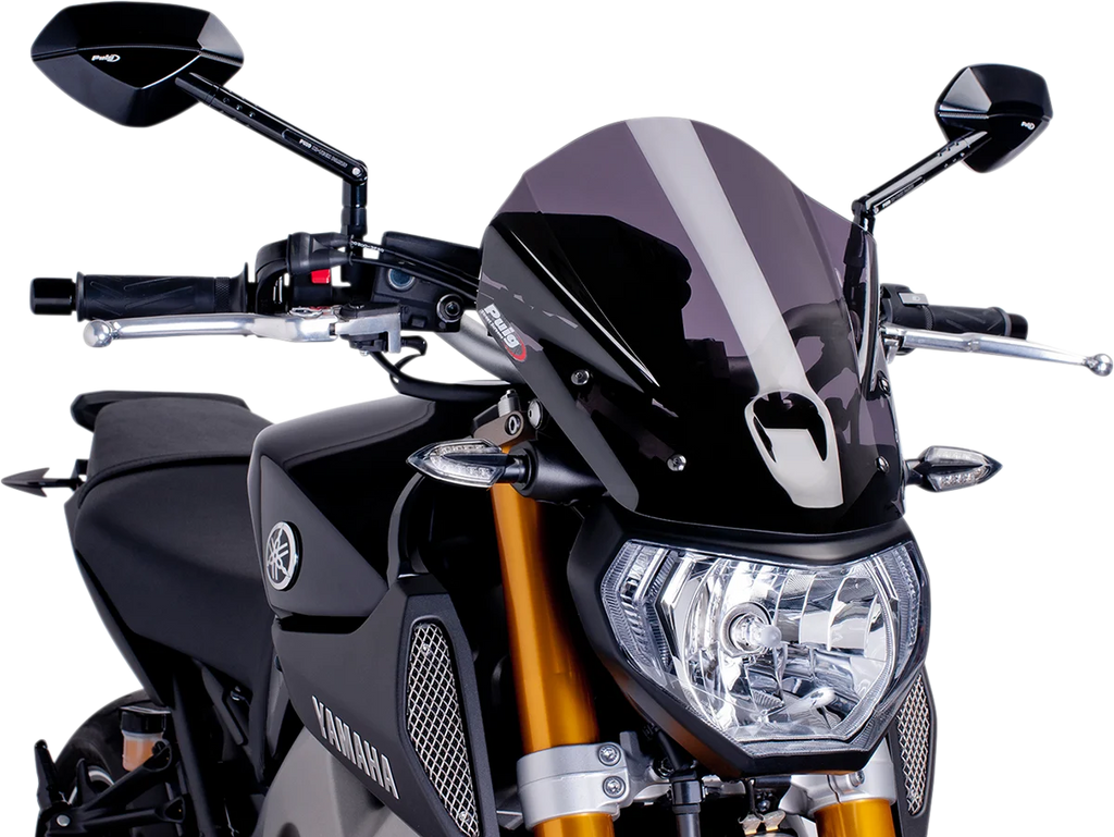 PUIG New Generation Windscreen - 13-3/4" - Dark Smoke - MT09 6861F - Main Product View