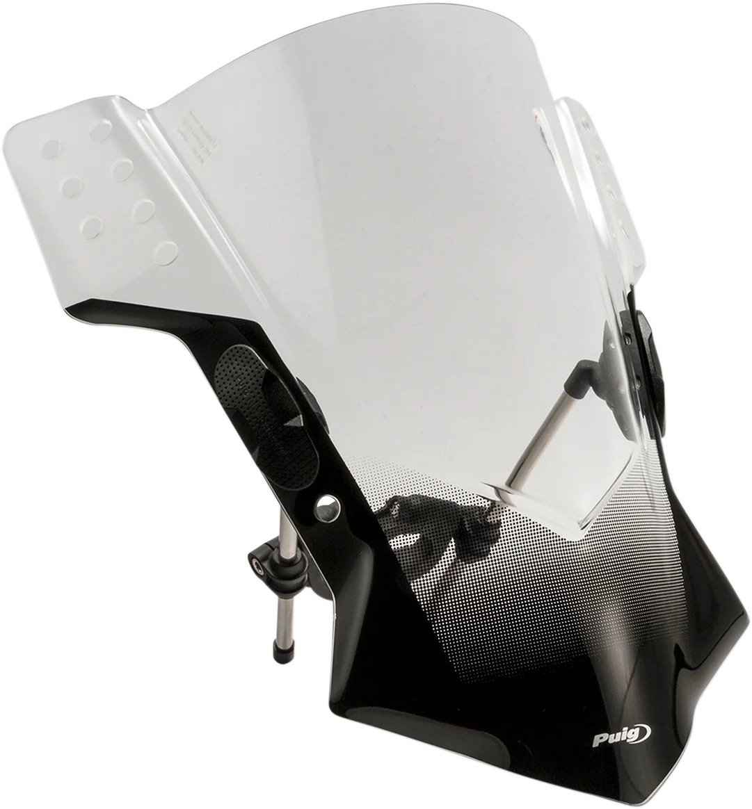 PUIG New Generation Windscreen - 15-3/8" - Smoke 5881H - Side View