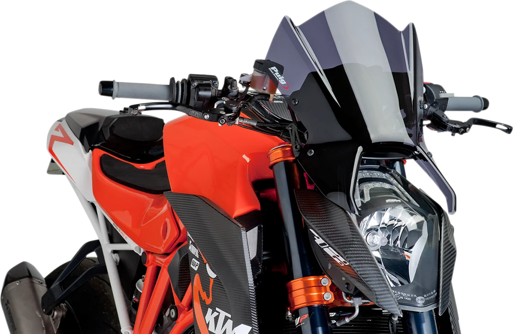 PUIG New Generation Windscreen - 16-1/2" - Dark Smoke - KTM 1290 7014F - Main Product View