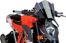 Load image into Gallery viewer, PUIG New Generation Windscreen - 16-1/2" - Dark Smoke - KTM 1290 7014F - Main Product View