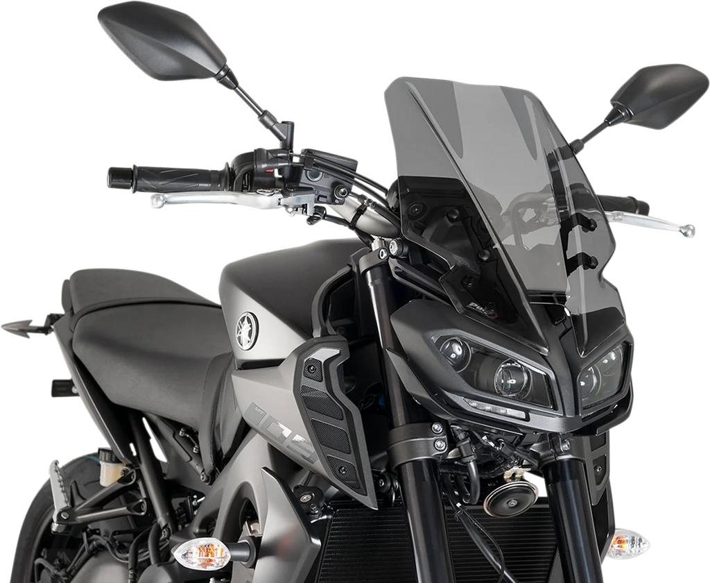 PUIG New Generation Windscreen - 16-1/2" - Dark Smoke - MT09 9377F - Main Product View