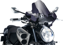 Load image into Gallery viewer, PUIG New Generation Windscreen - 16-1/2" - Dark Smoke - V-Max 4952F - Main Product View