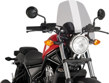 Load image into Gallery viewer, PUIG New Generation Windscreen - 16-1/2" - Smoke - Rebel 500 9462H - Main Product View