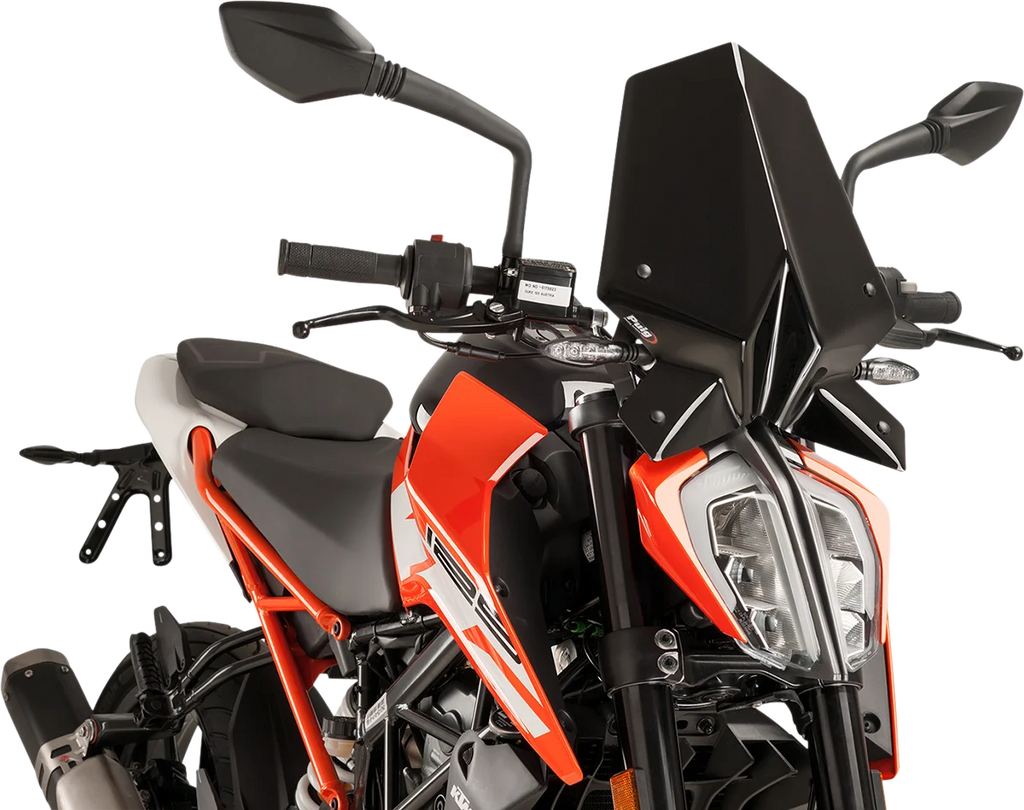 PUIG New Generation Windscreen - 16-1/4" - Black - KTM 9514N - Main Product View