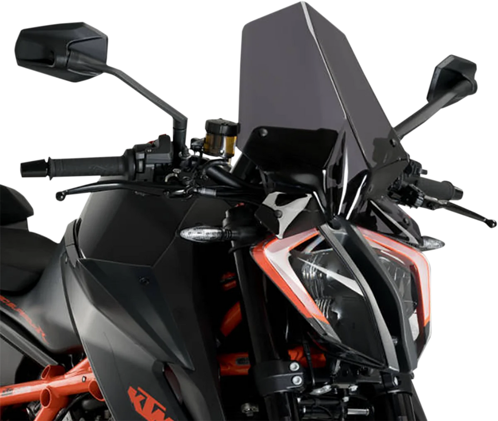 PUIG New Generation Windscreen - 16-1/4" - Dark Smoke - 1290 Super Duke R 20461F - Main Product View