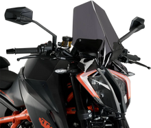 Load image into Gallery viewer, PUIG New Generation Windscreen - 16-1/4" - Dark Smoke - 1290 Super Duke R 20461F - Main Product View