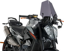 Load image into Gallery viewer, PUIG New Generation Windscreen - 16-1/4" - Dark Smoke - KTM 9668F - Main Product View