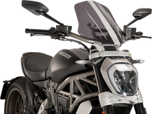 Load image into Gallery viewer, PUIG New Generation Windscreen - 17-3/4" - Smoke - Diavel 8922H - Main Product View