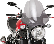 Load image into Gallery viewer, PUIG New Generation Windscreen - 18-7/8" - Smoke 5267H - Side View