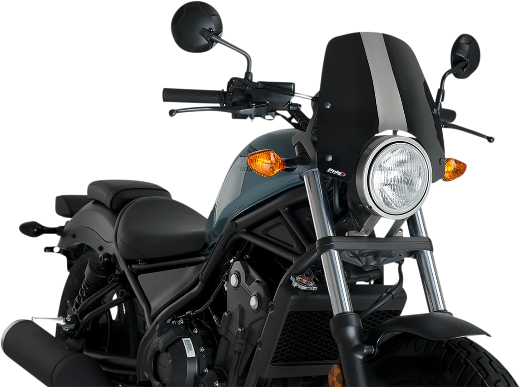 PUIG New Generation Windscreen - Black - Rebel 3829N - Main Product View