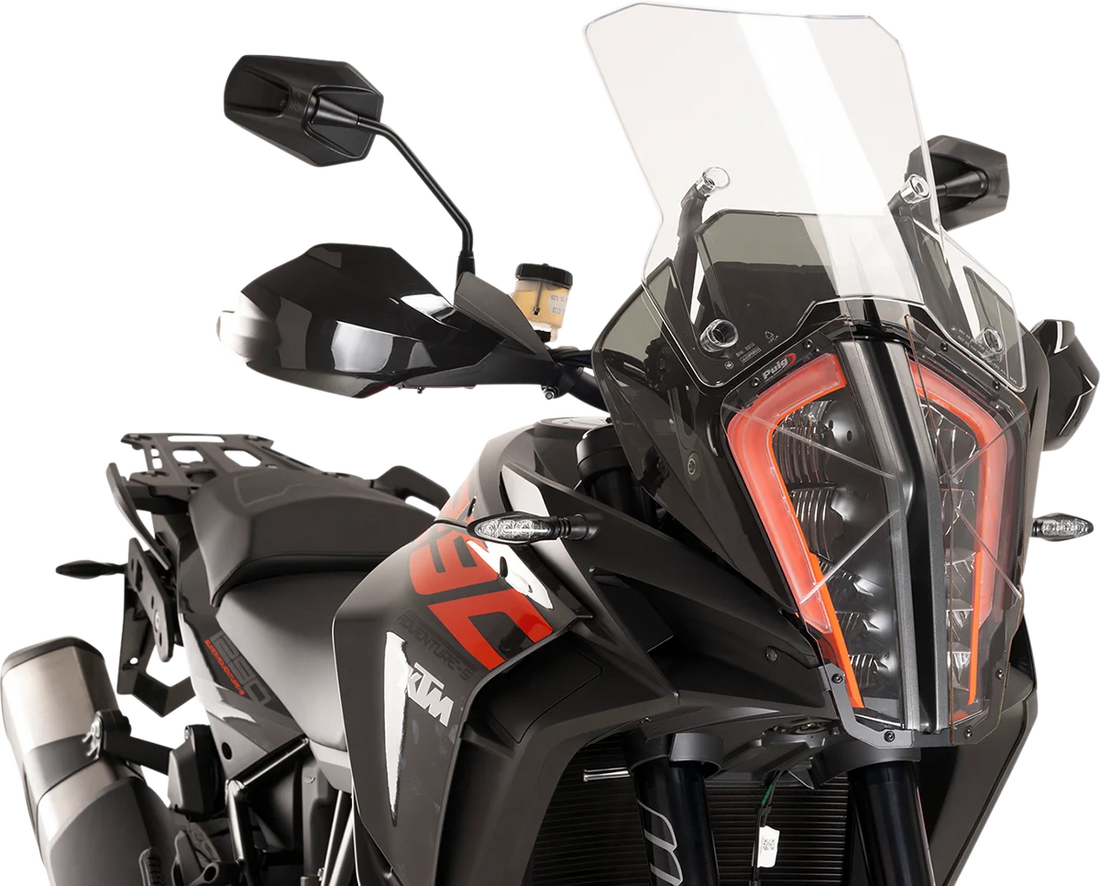 PUIG Protective Headlight Cover - KTM1290 - Clear 9470W - Back View