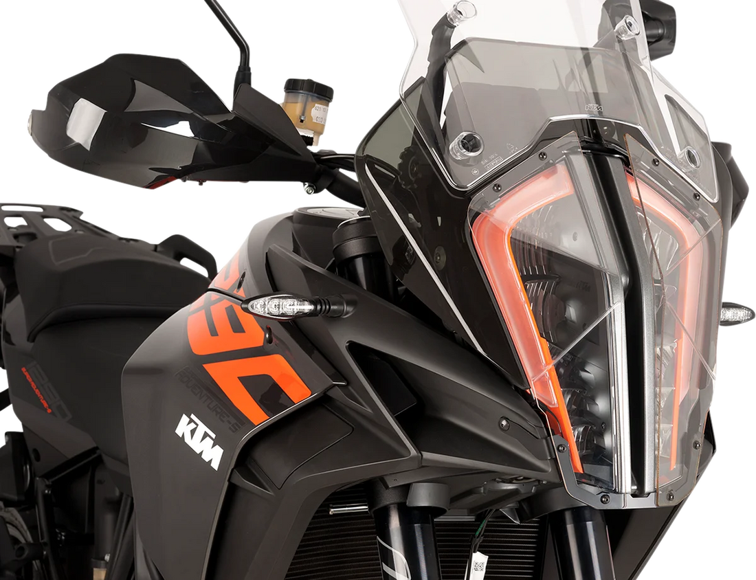 PUIG Protective Headlight Cover - KTM1290 - Clear 9470W - Installation View