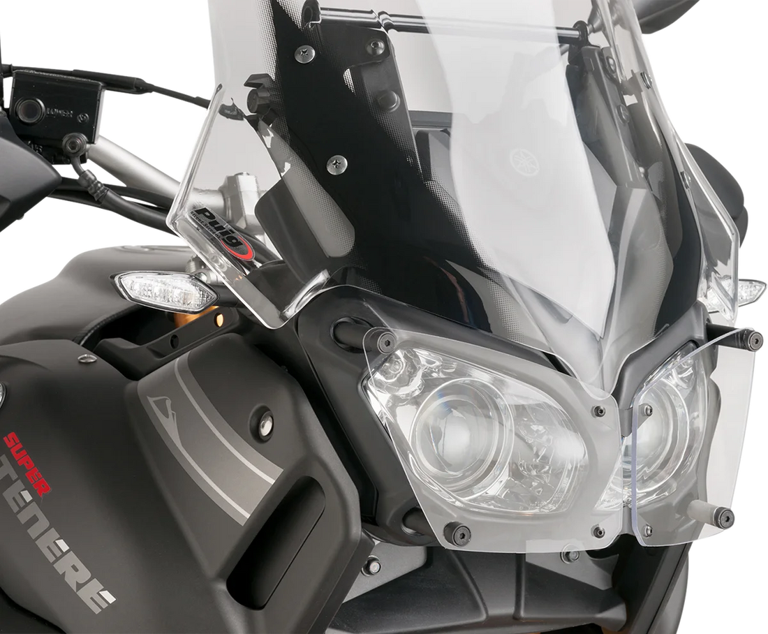 PUIG Protective Headlight Cover - XT1200Z - Clear 8417W - Back View
