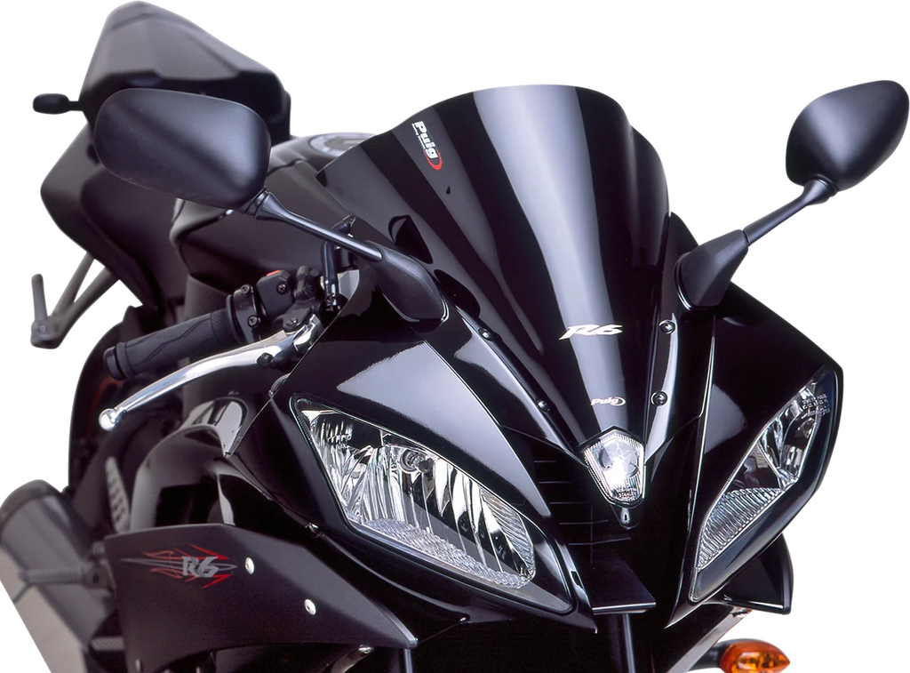 PUIG Race Windscreen - 12-1/2" - Black - YZF-R6 4059N - Main Product View