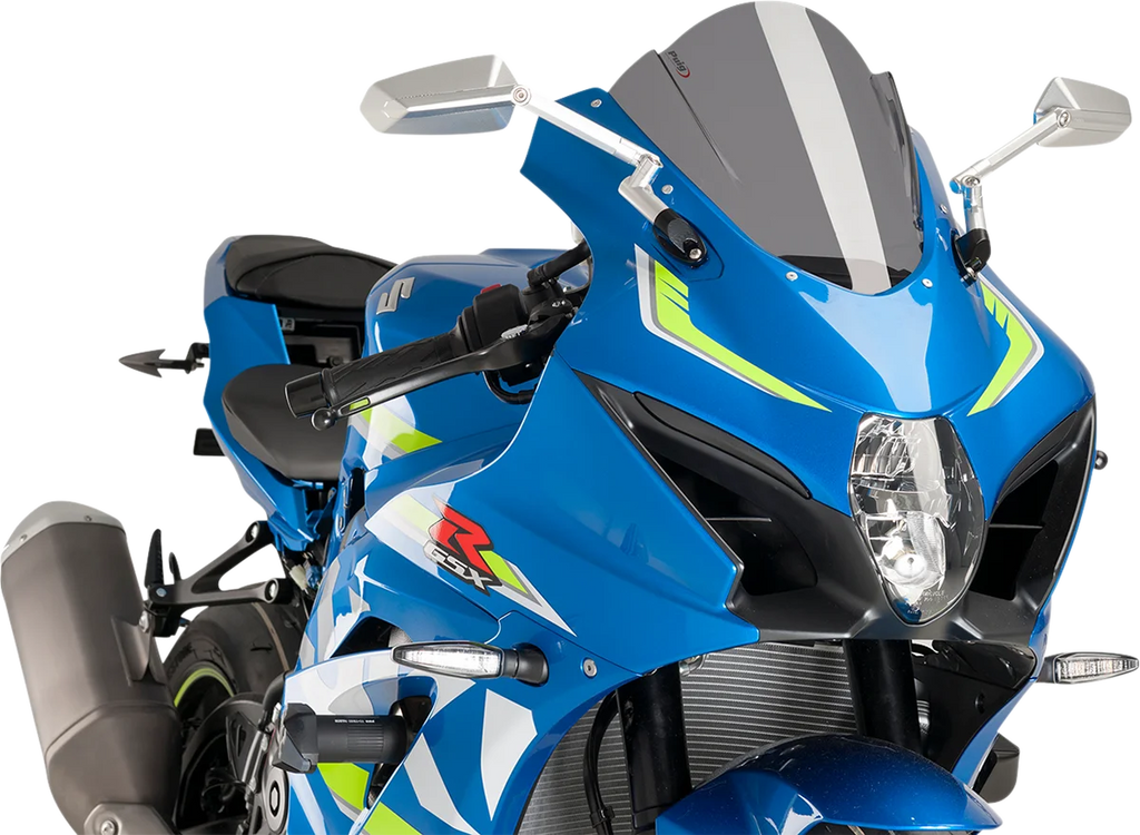 PUIG Race Windscreen - 12-1/4" - Dark Smoke - Suzuki 9013F - Main Product View