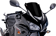 Load image into Gallery viewer, PUIG Race Windscreen - 12-3/8" - Black - CBR500RR 6479N - Main Product View