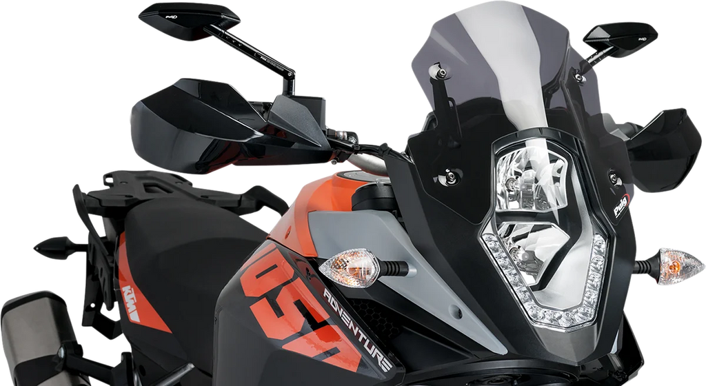 PUIG Race Windscreen - 12-3/8" - Dark Smoke - KTM 6847F - Main Product View