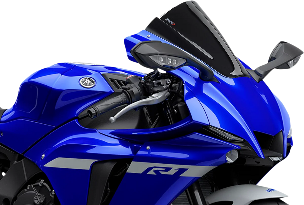 PUIG Race Windscreen - 13-1/4" - Black - YZF-R1 3826N - Main Product View