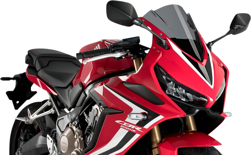 PUIG Race Windscreen - 13-1/4" - Dark Smoke - CBR650R 3568F - Main Product View